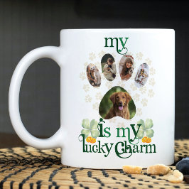 Dog Paw Foto's St Patrick's Day gepersonaliseerd Koffiemok