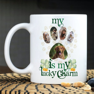 Dog Paw Foto's St Patrick's Day gepersonaliseerd Koffiemok
