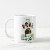 Dog Paw Foto's St Patrick's Day gepersonaliseerd Koffiemok (Links)