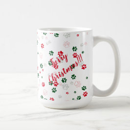Dog Paw Furry Kerstmis Koffiemok