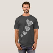 Dog Paw Heart Hondenliefhebber Hondeneigenaar Baby T-shirt (Voorkant volledig)