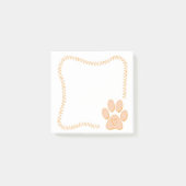 Dog Paw Heart Post-it Notes (Voorkant)
