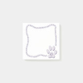 Dog Paw Heart Post-it Notes (Voorkant)