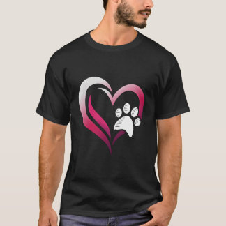 Dog Paw-Hondenliefhebbers cadeautjes voor vrouweli T-shirt