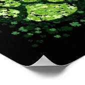 Dog Paw Irish Lucky Green Poster (Hoek)