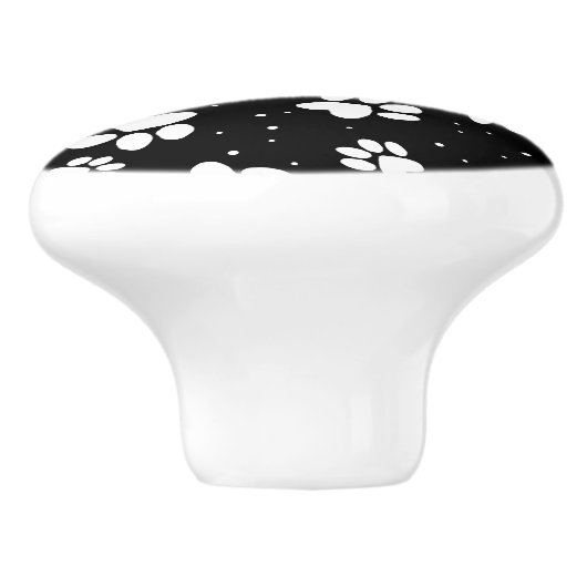 Dog Paw Keramische Knop (Zijkant)