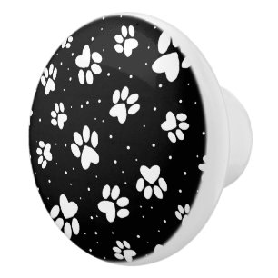 Dog Paw Keramische Knop