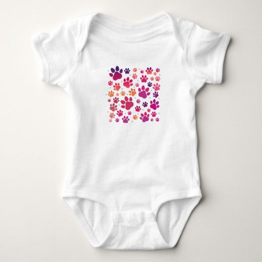 Dog Paw kleurrijk Romper (Voorkant)