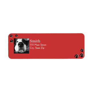Dog Paw-labels Etiket
