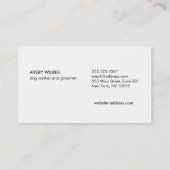 Dog Paw Logo Pet Sitting and Grooming Visitekaartje (Achterkant)