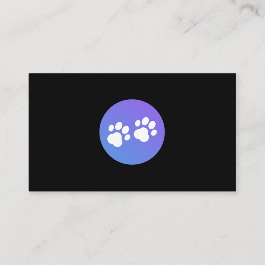 Dog Paw Logos Visitekaartje (Voorkant)