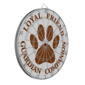 Dog Paw Loyal Friend Dartbord (Voorkant Links)