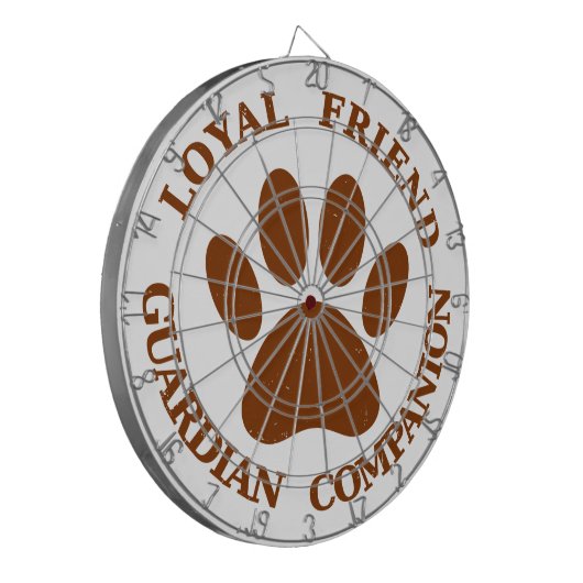 Dog Paw Loyal Friend Dartbord (Voorkant Links)
