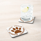 Dog Paw Loyal Friend Onderzetter (Rechterzijde)