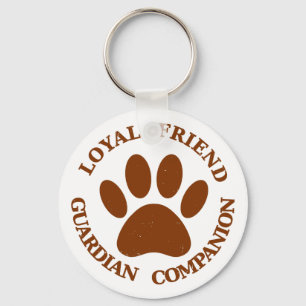 Dog Paw Loyal Friend Sleutelhanger