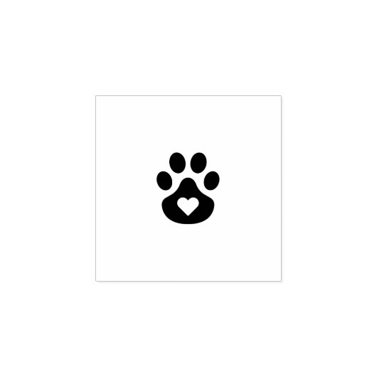Dog Paw Loyalty Kaart Stamp Rubberstempel (Afrduk)