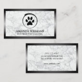 Dog Paw | Marmer | Grens Visitekaartje (Voorkant / Achterkant)