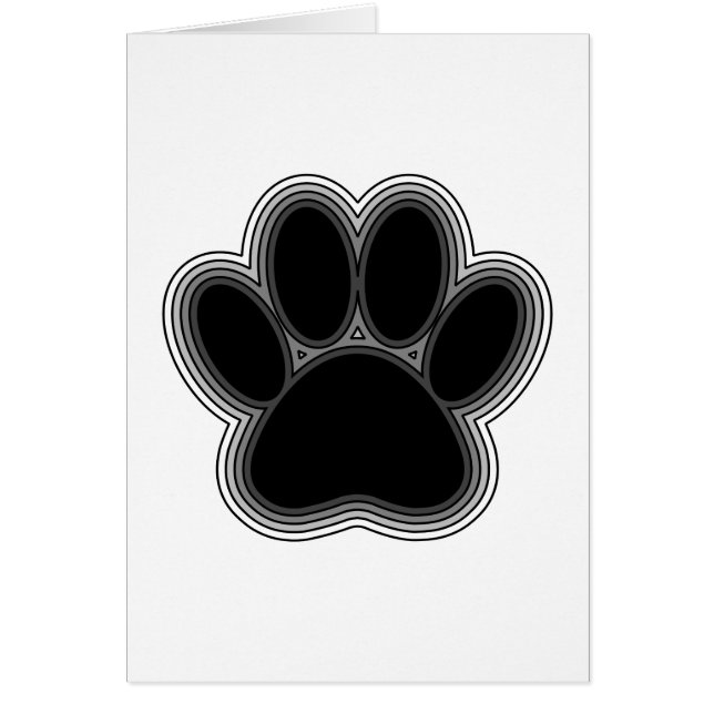 Dog Paw met contouren (Voorkant)