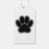 Dog Paw met contouren Cadeaulabel (Voorkant)