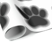 Dog Paw met contouren Cadeaupapier (Rol Hoek)