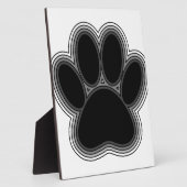 Dog Paw met contouren Fotoplaat (Zijkant)