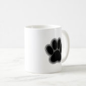 Dog Paw met contouren Koffiemok (Voorkant rechts)