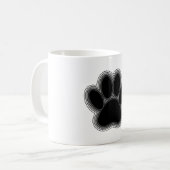 Dog Paw met contouren Koffiemok (Voorkant links)