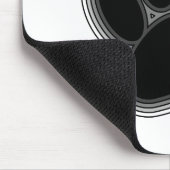 Dog Paw met contouren Muismat (Hoek)