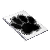 Dog Paw met contouren Notitieboek (Rechterzijde)