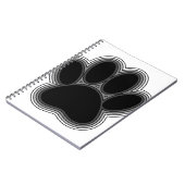 Dog Paw met contouren Notitieboek (Linkerzijde)