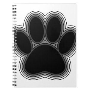 Dog Paw met contouren Notitieboek
