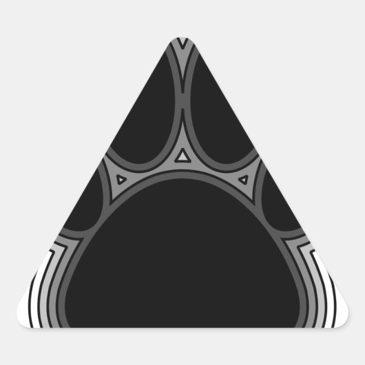 Dog Paw met contouren Sticker (Voorkant)