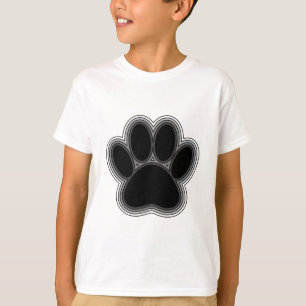 Dog Paw met contouren T-shirt