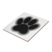Dog Paw met contouren Tegeltje (Zijkant)