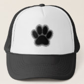 Dog Paw met contouren Trucker Pet (Voorkant)