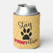 Dog Paw Motivatie Pun Blikjeskoeler (Blikje Voorkant)