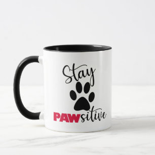 Dog Paw Motivatie Pun Mok