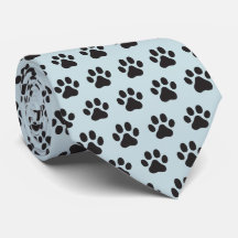 Dog paw necktie
