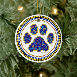 Dog Paw-ontwerp Keramisch Ornament
