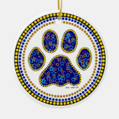 Dog Paw-ontwerp Keramisch Ornament (Voorkant)