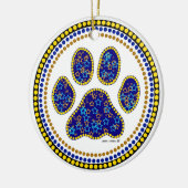 Dog Paw-ontwerp Keramisch Ornament (Links)