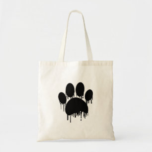 Dog Paw Paint Druppel Aangepast Tote Bag