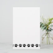 Dog Paw Pattern Briefpapier (Staand voorkant)