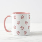 Dog Paw Pattern Coffee Mok - Schattigee hond moede (Links)