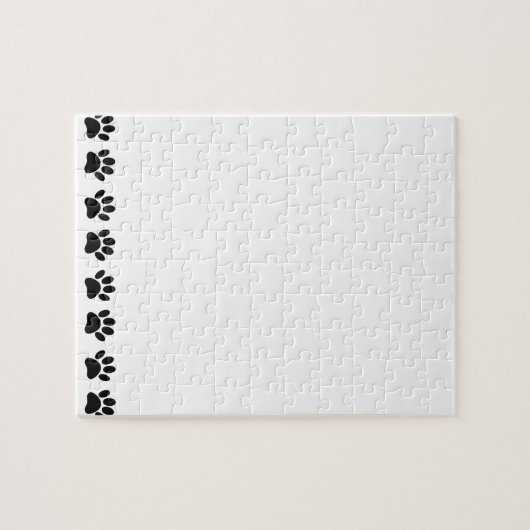 Dog Paw Pattern Legpuzzel (Horizontaal)