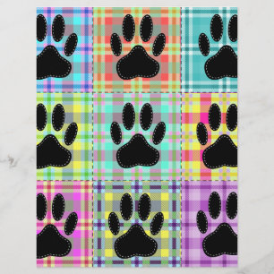 Dog Paw Pattern Quilt
