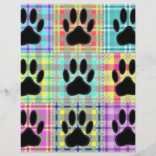 Dog Paw Pattern Quilt (Voorkant)
