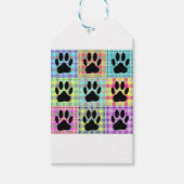 Dog Paw Pattern Quilt Cadeaulabel (Voorkant)