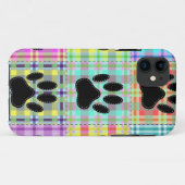 Dog Paw Pattern Quilt Case-Mate iPhone Case (Achterkant (horizontaal))