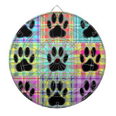 Dog Paw Pattern Quilt Dartbord (Voorkant)
